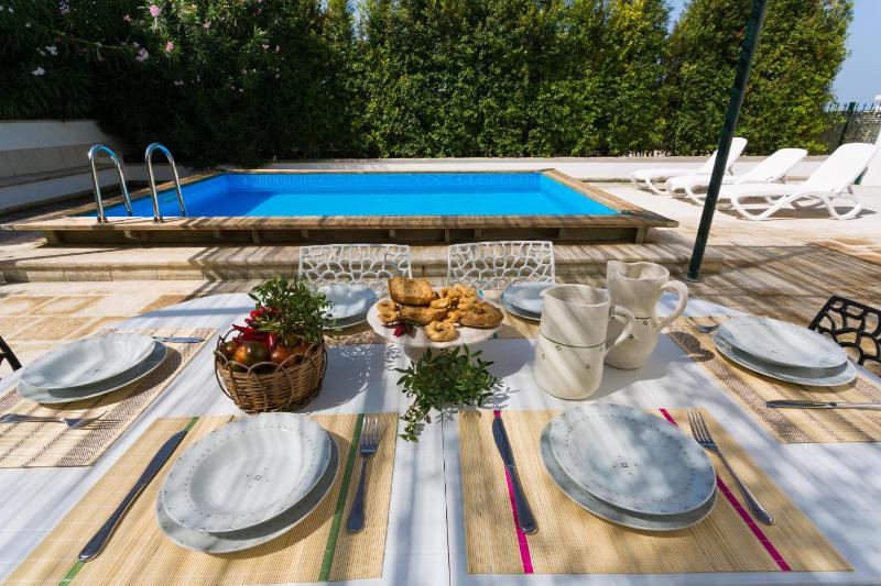Country pool house