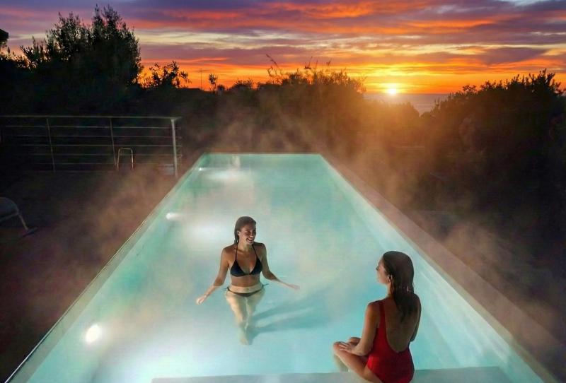 Panoramic Villa with Heated Pool & Whirlpool, WI-FI, Garden - Beach Side - 200mt from the sea