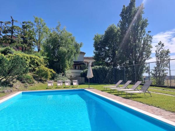 Ca' San Lorenzo - Villa panoramica con piscina - Vignale Monferrato - villa con piscina privata​ in Piemonte